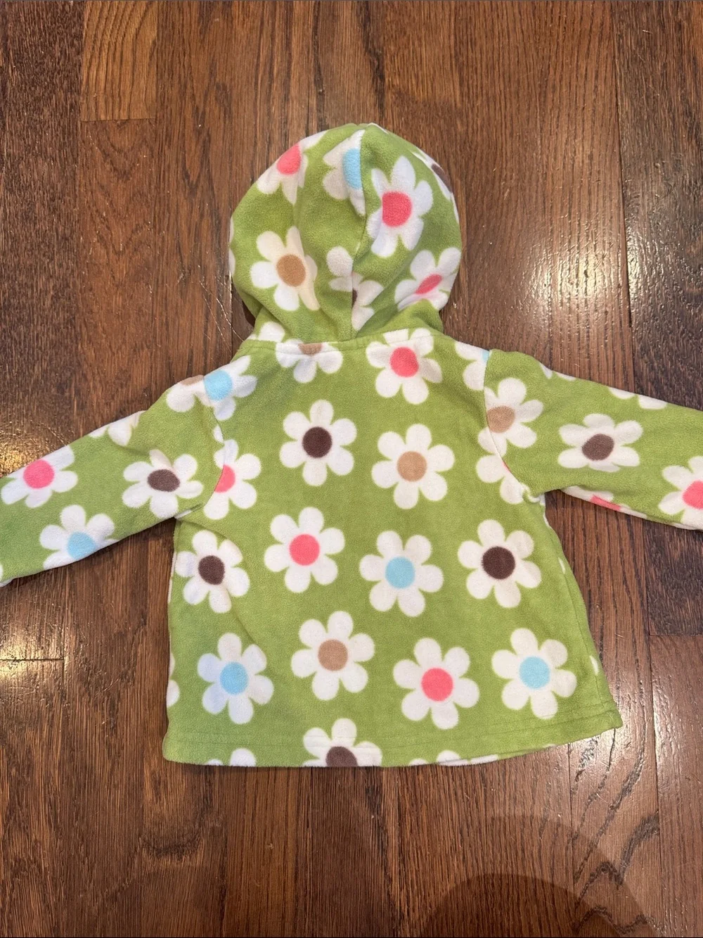 Carter's 6 Months Green Floral Hooded Fleece Jacket
